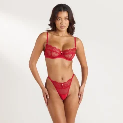 Adelyn Balcony Bra - Strawberry Jam