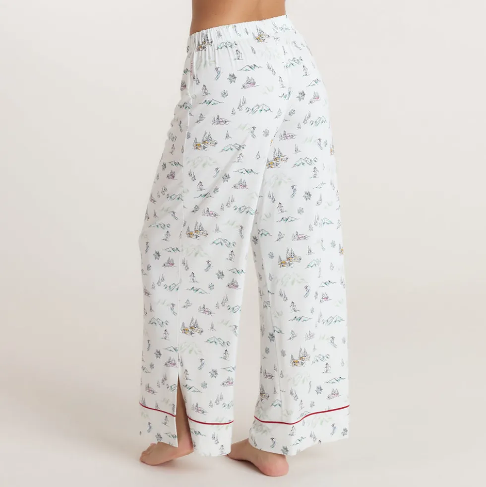 Alpine Dreams Pajama Bottoms - Ski Print