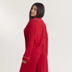 Alpine Dreams Pajama Shirt - Red