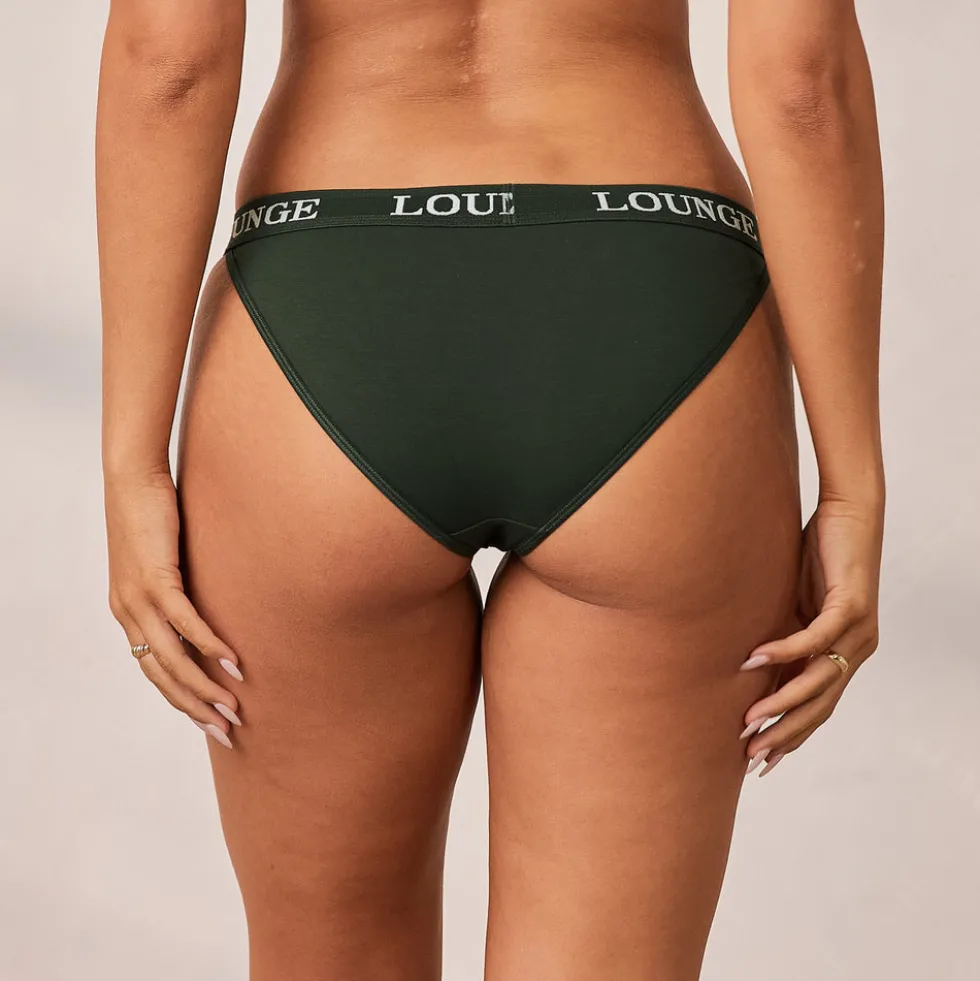 Bamboo Triangle Briefs - Pine Green