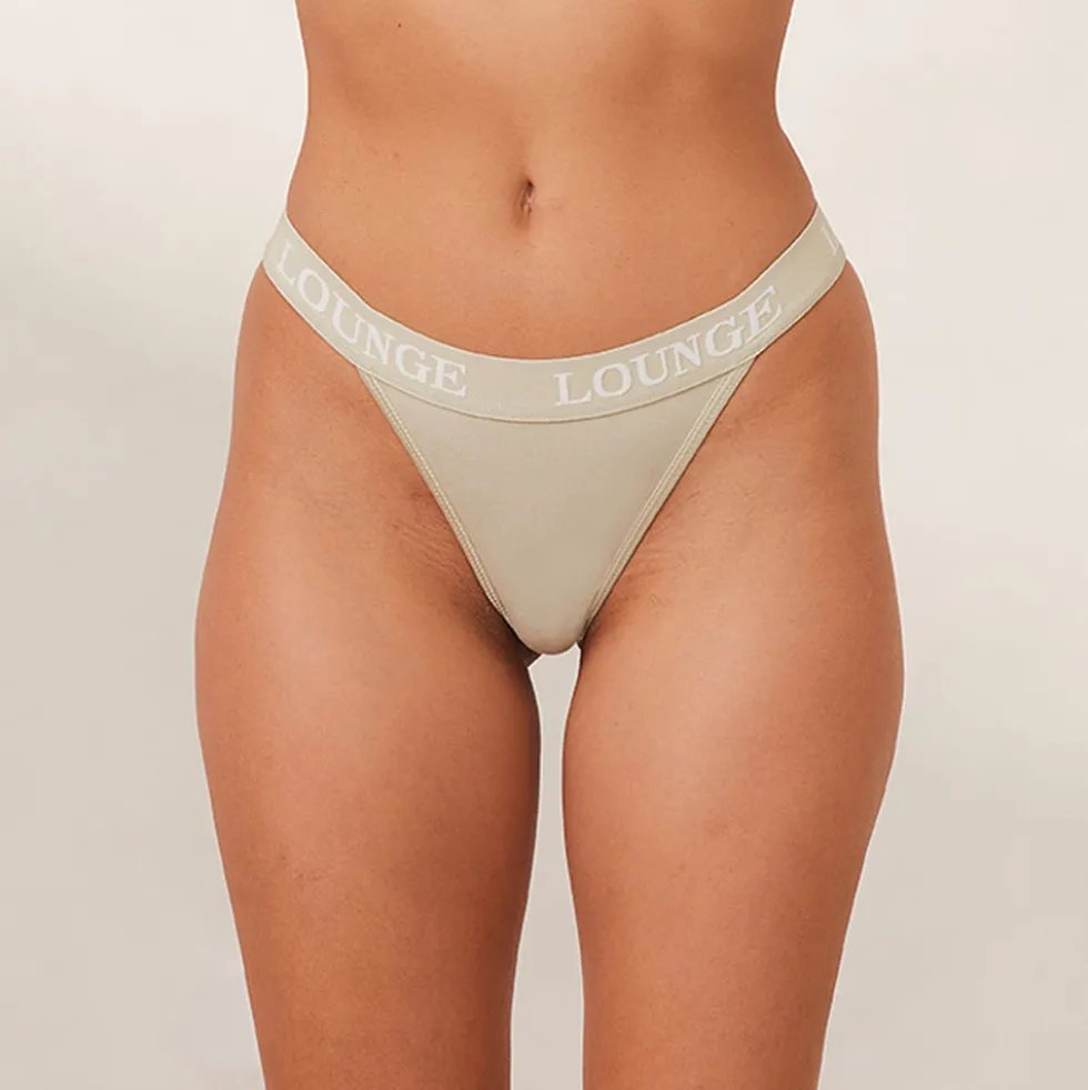 Bamboo Triangle Thong - Olive