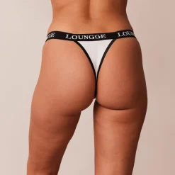 Bamboo Triangle Thong - White