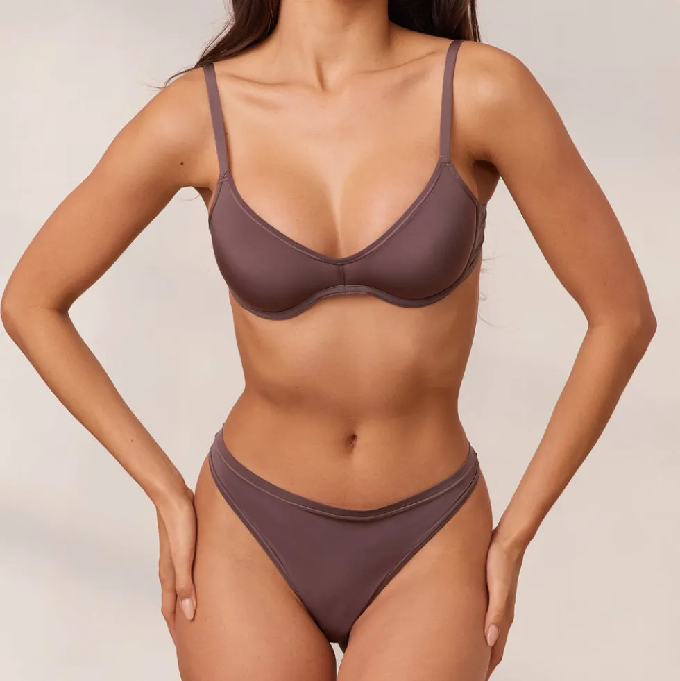 Barely There Plunge Bra - Damson
