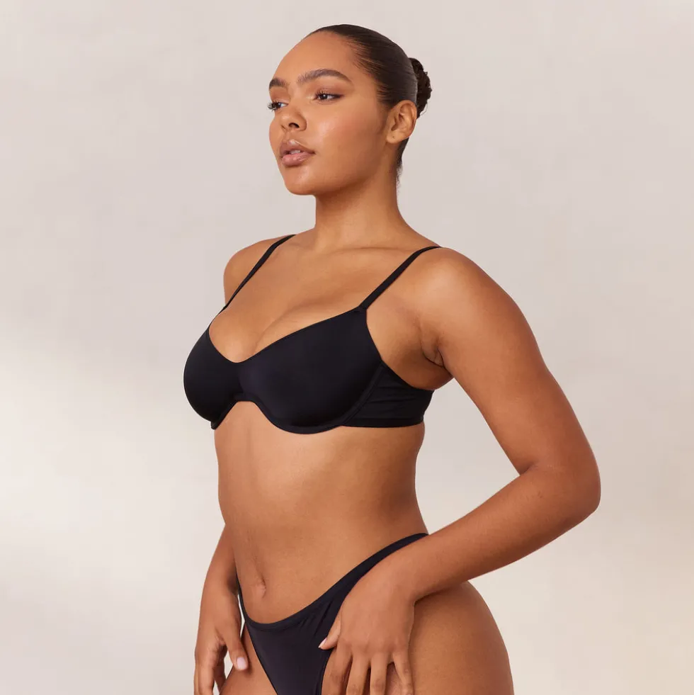 Barely There Plunge Bra - Black