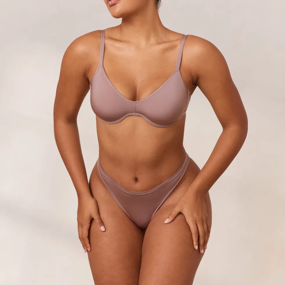 Barely There Plunge Bra - Mauve