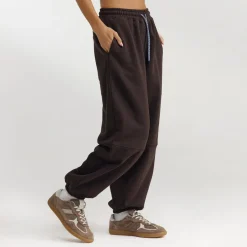 Barrel Leg Sweatpants - Dark Chocolate