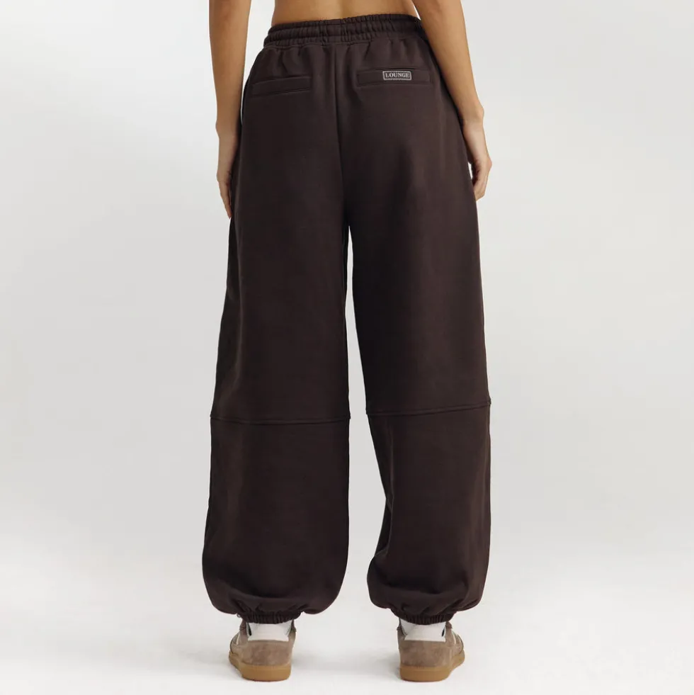 Barrel Leg Sweatpants - Dark Chocolate