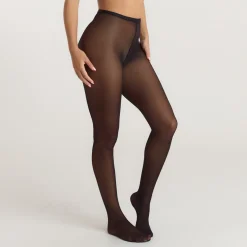 Black Seam Tights (20 Denier) - Black