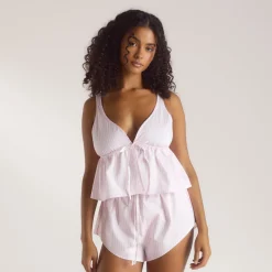 Bloom & Stripe Cami Pajama Top - Pink