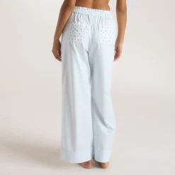 Bloom & Stripe Pajama Pants - Blue