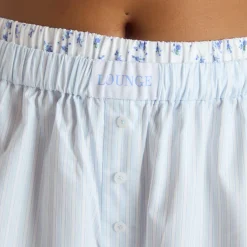 Bloom & Stripe Pajama Pants - Blue