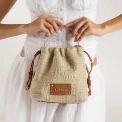 Blythe Bucket Bag - Raffia