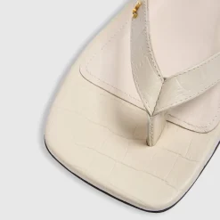 Brielle Flip Flops - Cream
