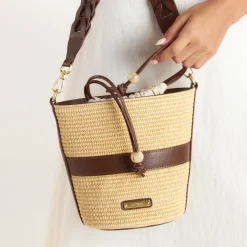 Cleo Bucket Bag - Beige
