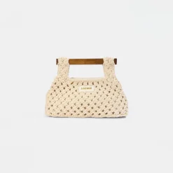 Clover Clutch Bag - Cream