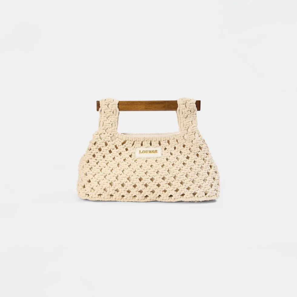 Clover Clutch Bag - Cream