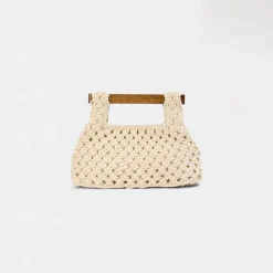 Clover Clutch Bag - Cream