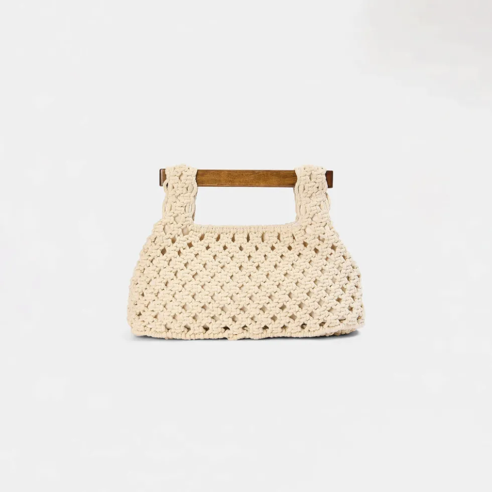 Clover Clutch Bag - Cream