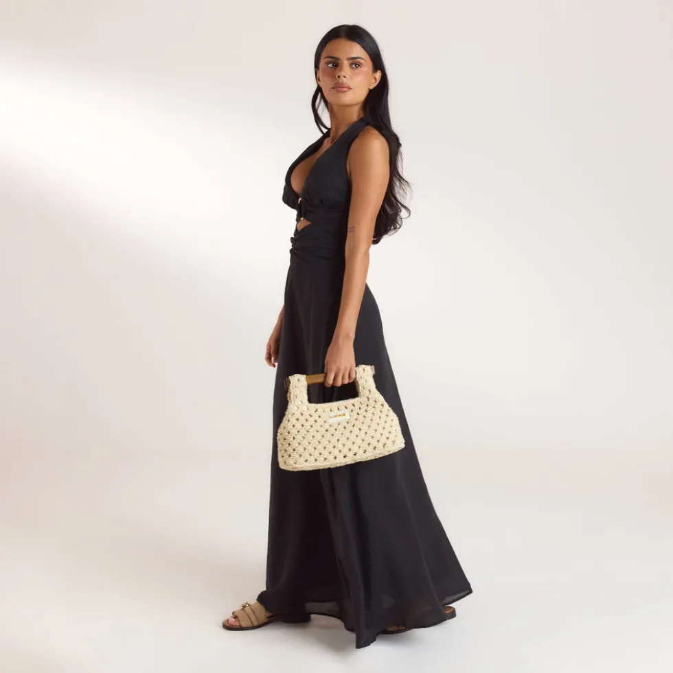 Clover Clutch Bag - Cream