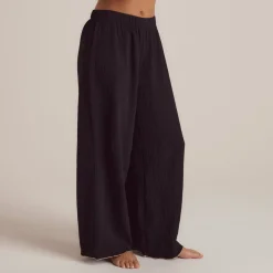 Crinkle Pajama Pants - Black