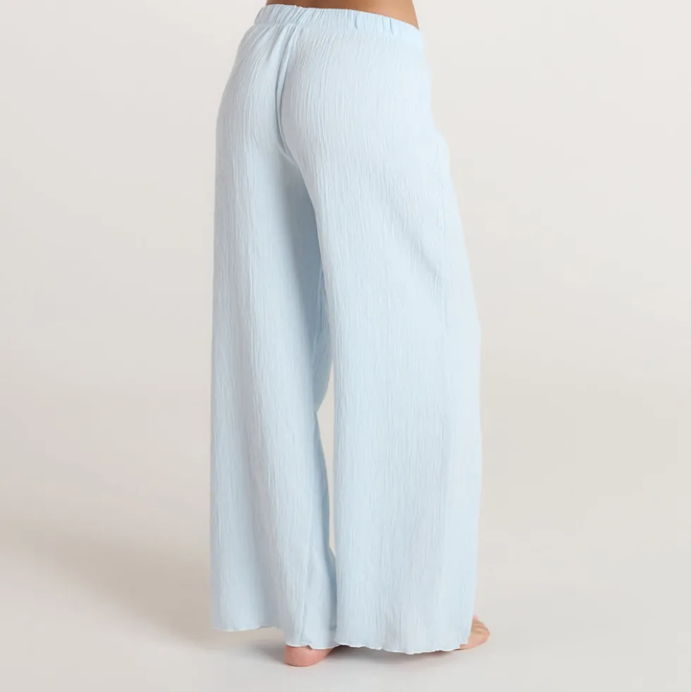 Crinkle Pajama Pants - Blue
