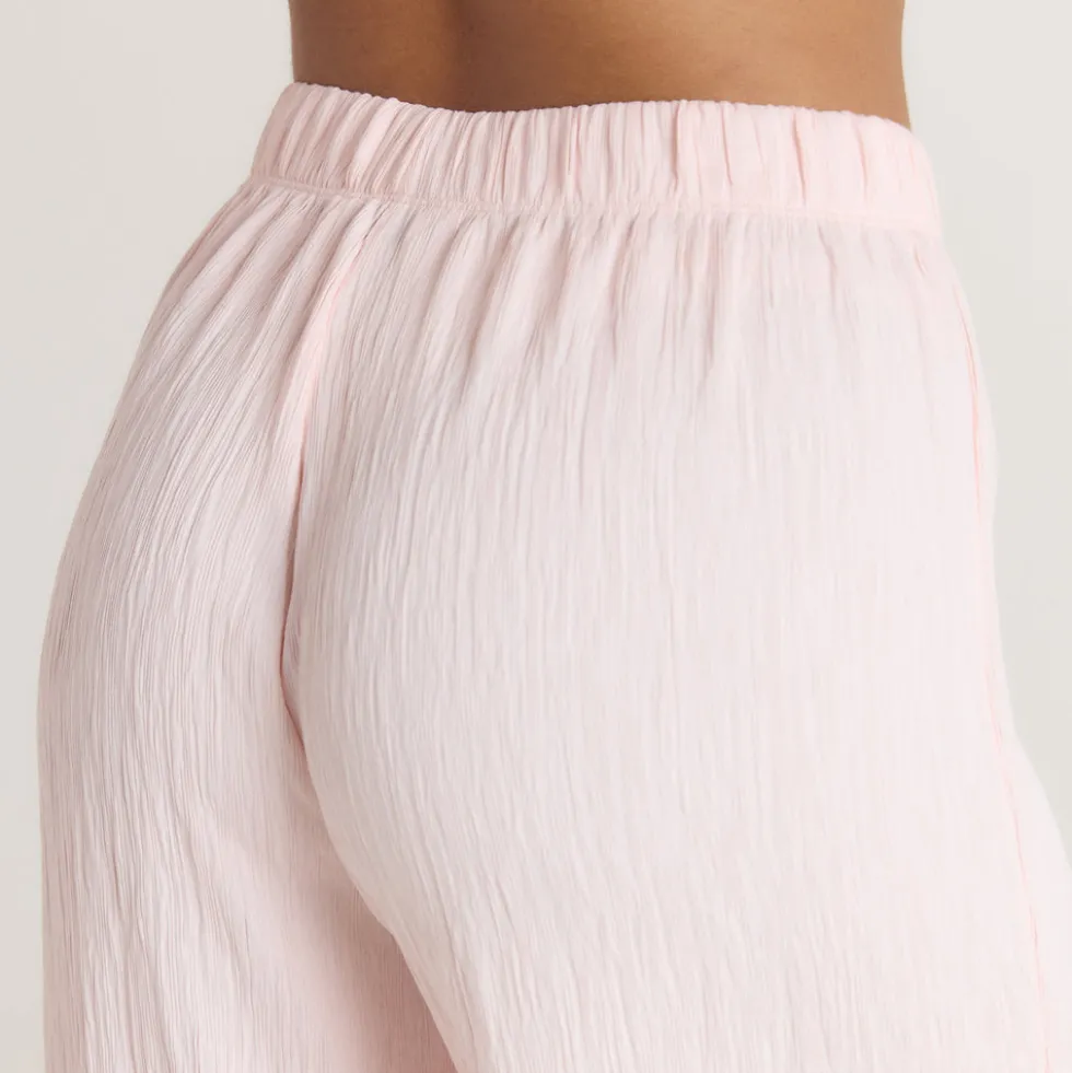 Crinkle Pajama Pants - Pink