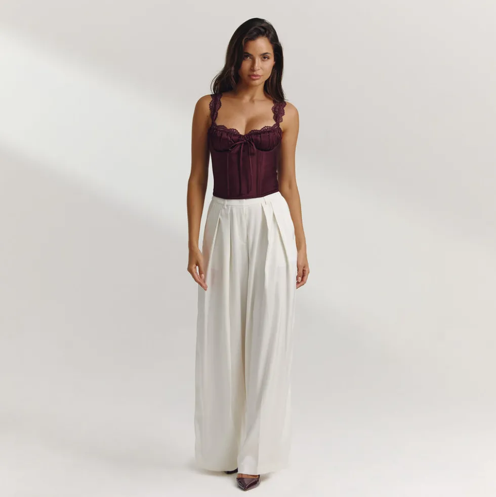 Eledora Corset Top - Plum