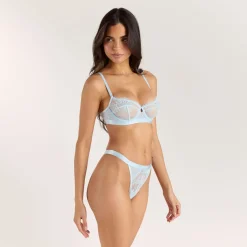 Entice Balcony Bra - Light Blue