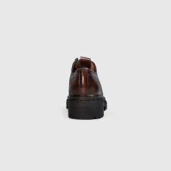 Etta Lace-Up Chunky Loafers - Tan