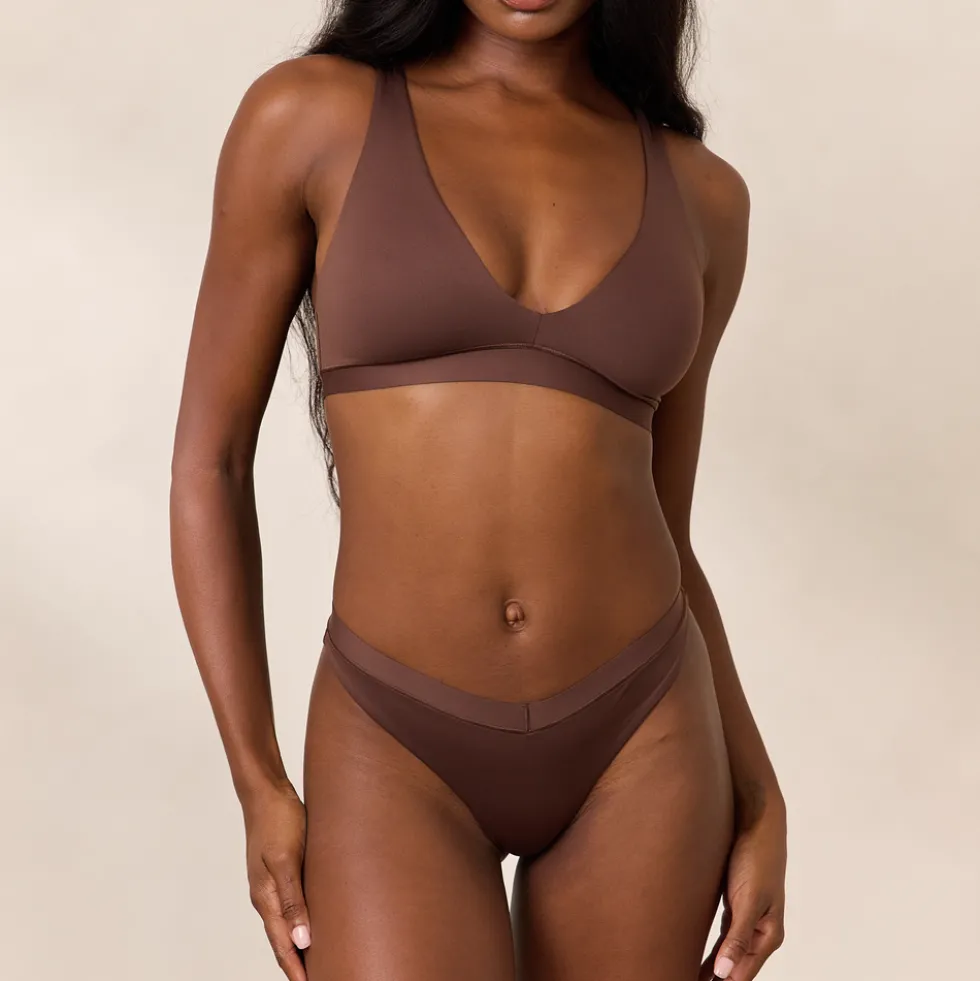 Everyday Comfort Triangle Bra - Cocoa