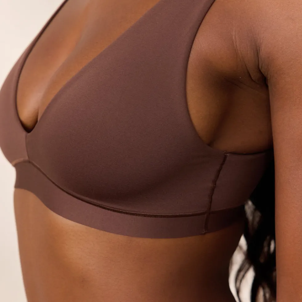Everyday Comfort Triangle Bra - Cocoa