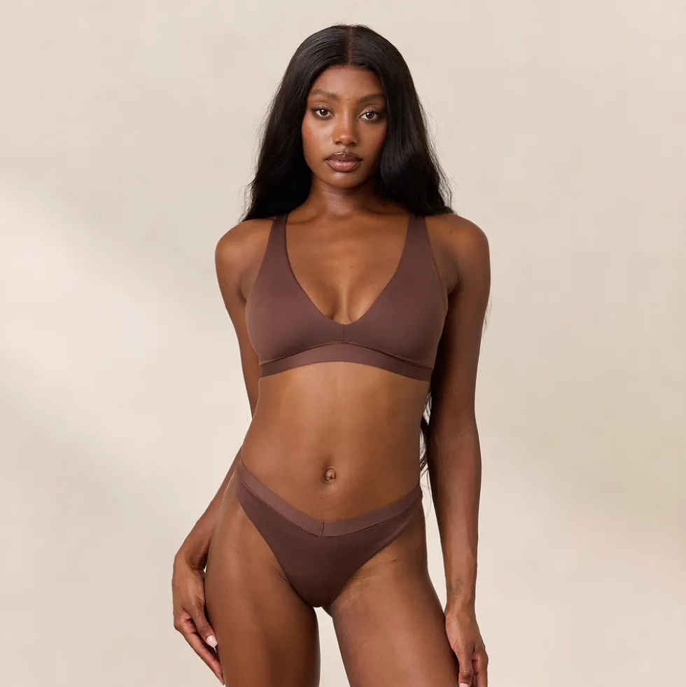 Everyday Comfort Triangle Bra - Cocoa