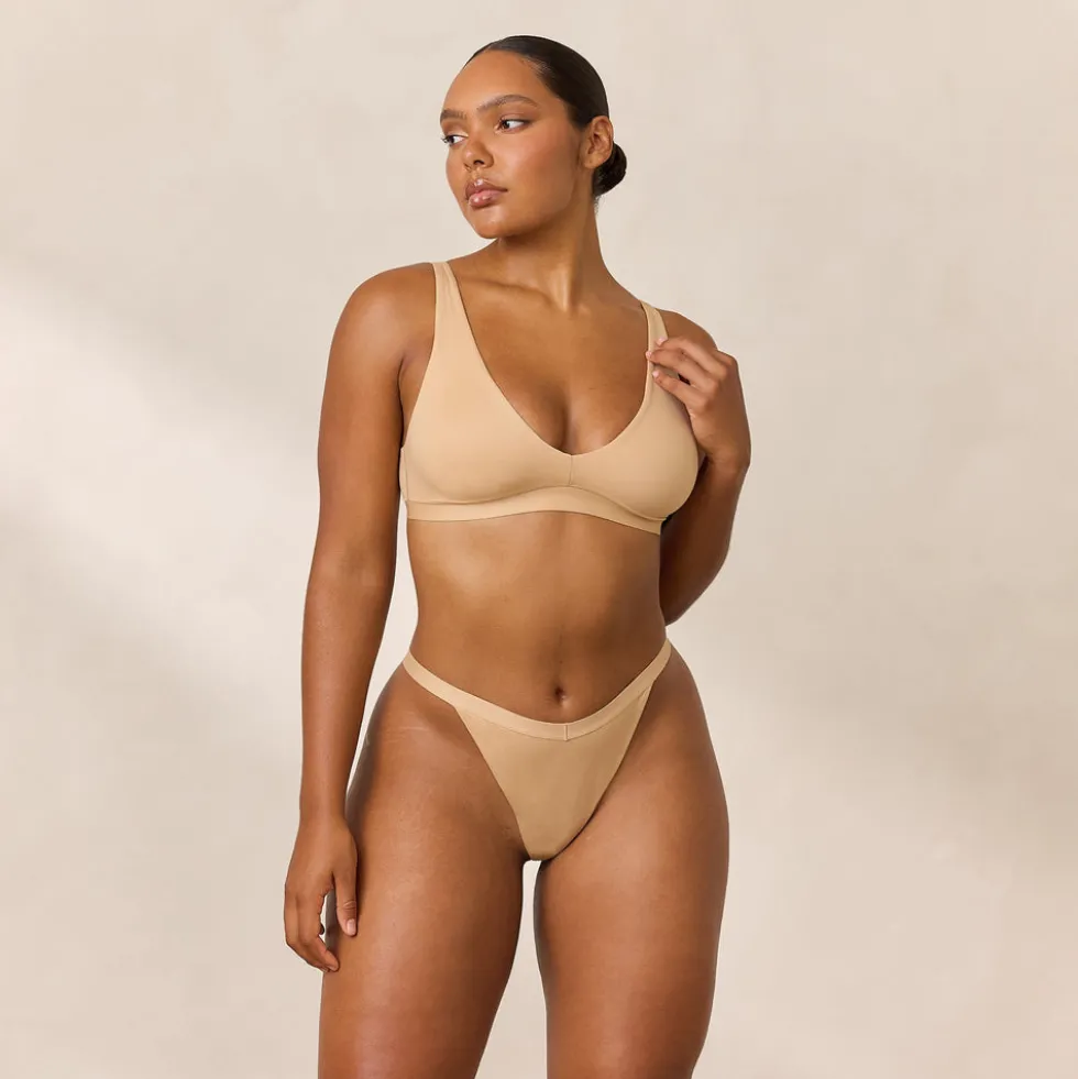 Everyday Comfort Triangle Bra - Sand