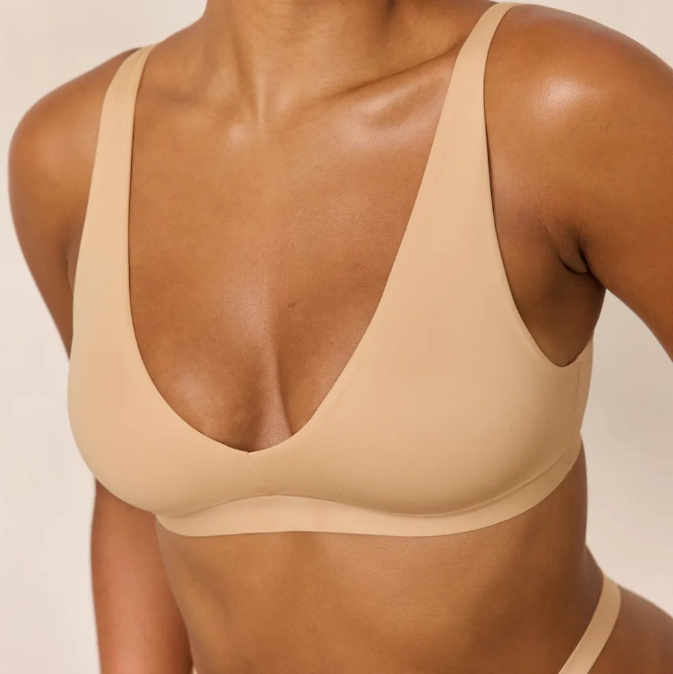 Everyday Comfort Triangle Bra - Sand