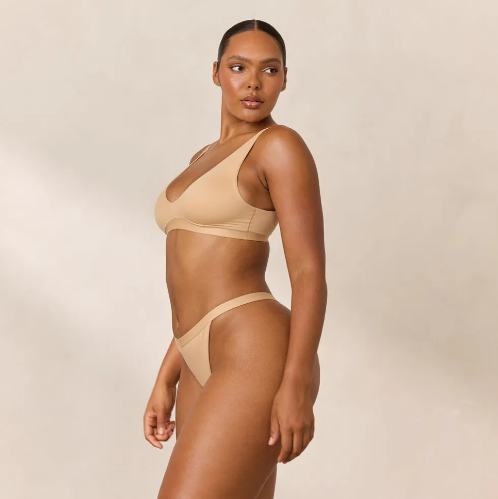 Everyday Comfort Triangle Bra - Sand