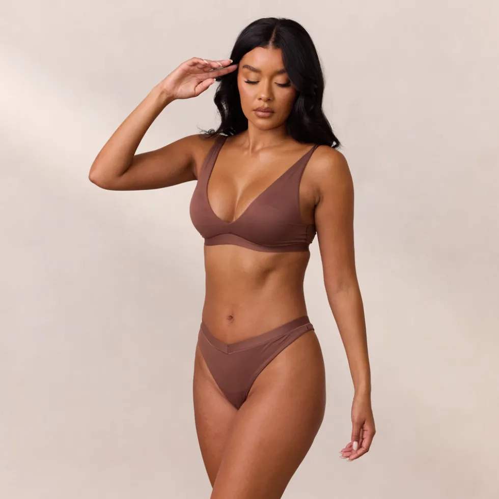Everyday Comfort Triangle Bra - Nutmeg
