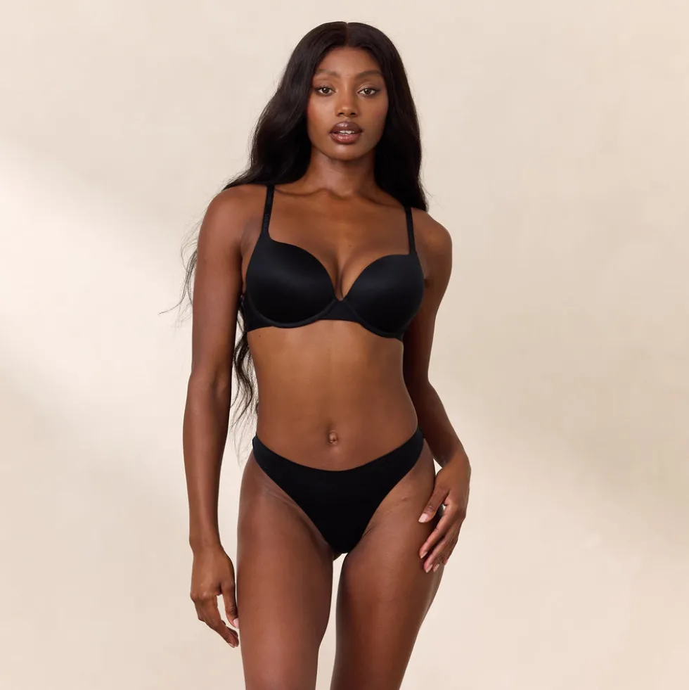 Everyday High Push-Up Bra - Black