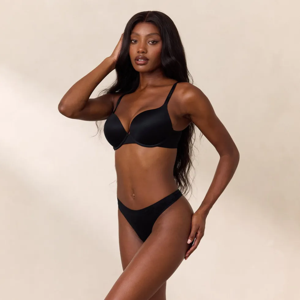 Everyday High Push-Up Bra - Black