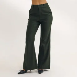 Flared Pants - Dark Green