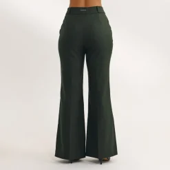 Flared Pants - Dark Green