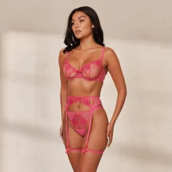 Florence Intimates Set - Hot Pink