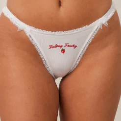 Fruity 'Feeling Fruity' G-string - White