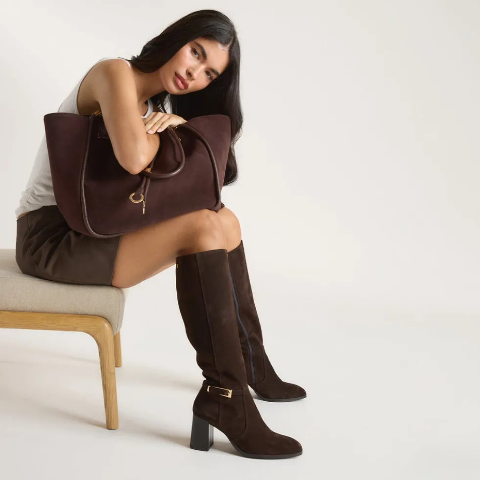 Ivy Knee-High Boots - Chocolate