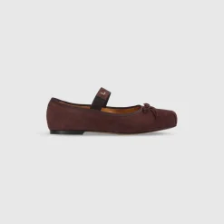 Juna Ballet Flats - Chocolate