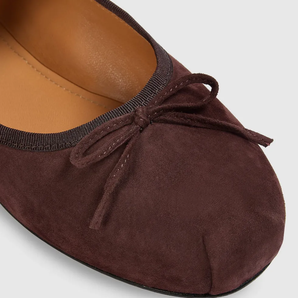 Juna Ballet Flats - Chocolate