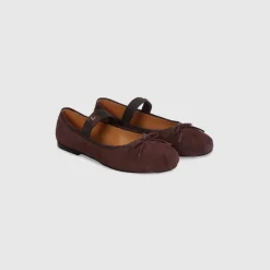 Juna Ballet Flats - Chocolate