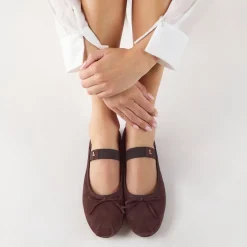 Juna Ballet Flats - Chocolate