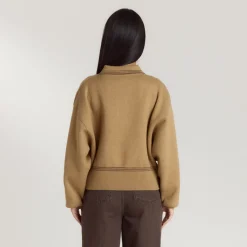 Knitted Jacket - Tan