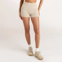 Knitted Shorts - Oat Marl