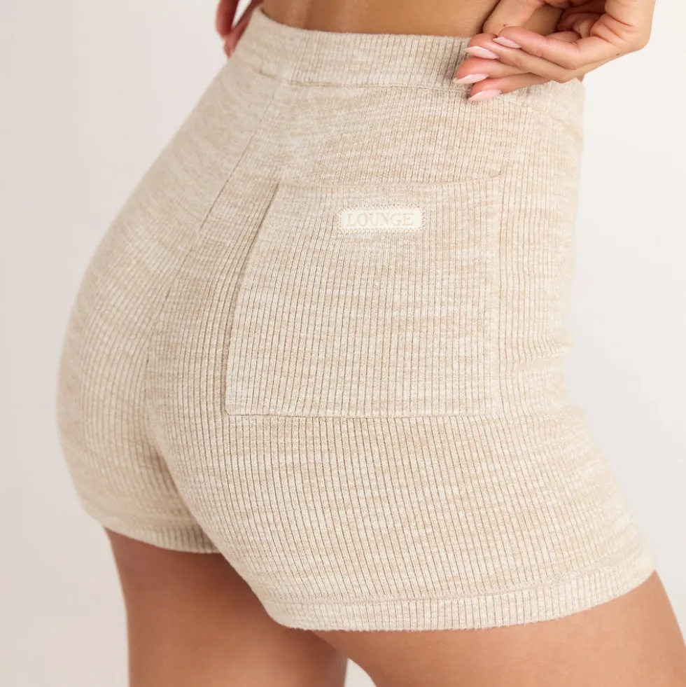 Knitted Shorts - Oat Marl